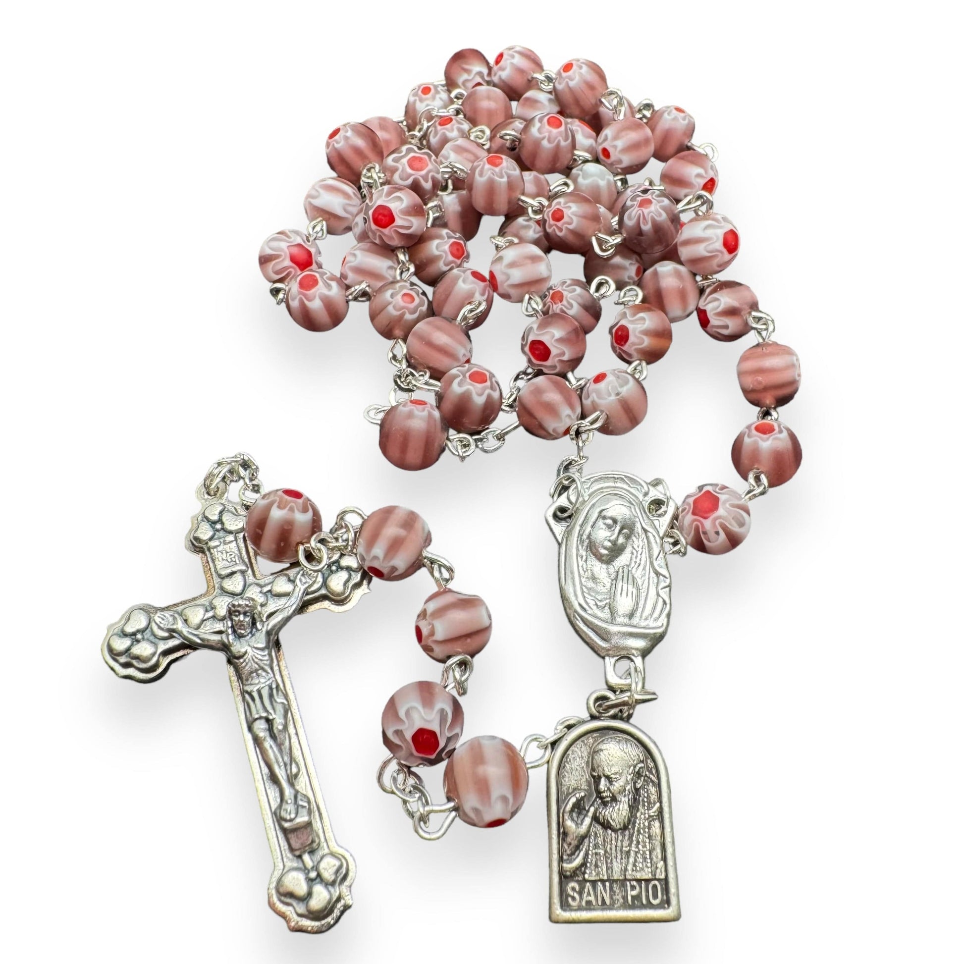 Catholically Rosaries St. Pio Purple Rosary Blessed By Pope w/ 2nd Class Relic - St. Father Pio