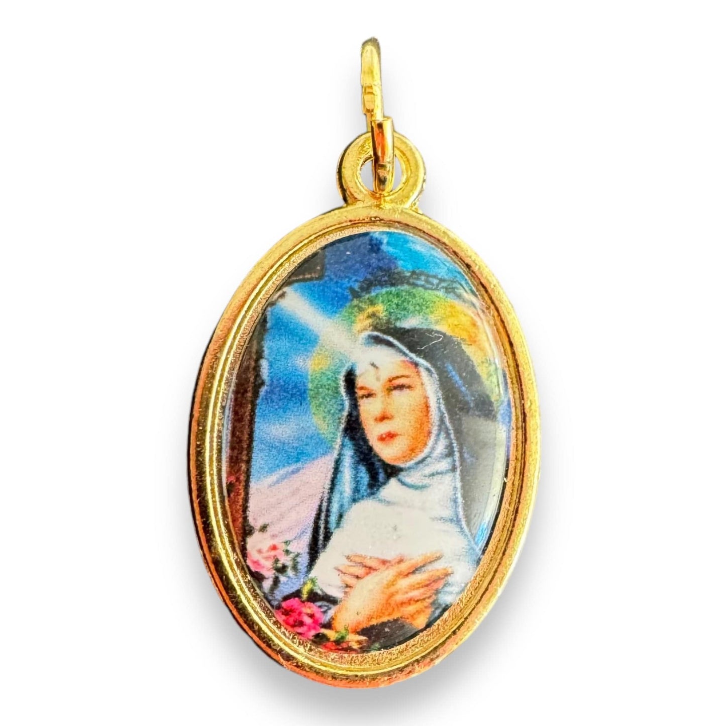 Catholically Medal St. Rita Da Cascia Brass Religious Medal Pendant  Lost & Impossible Causes