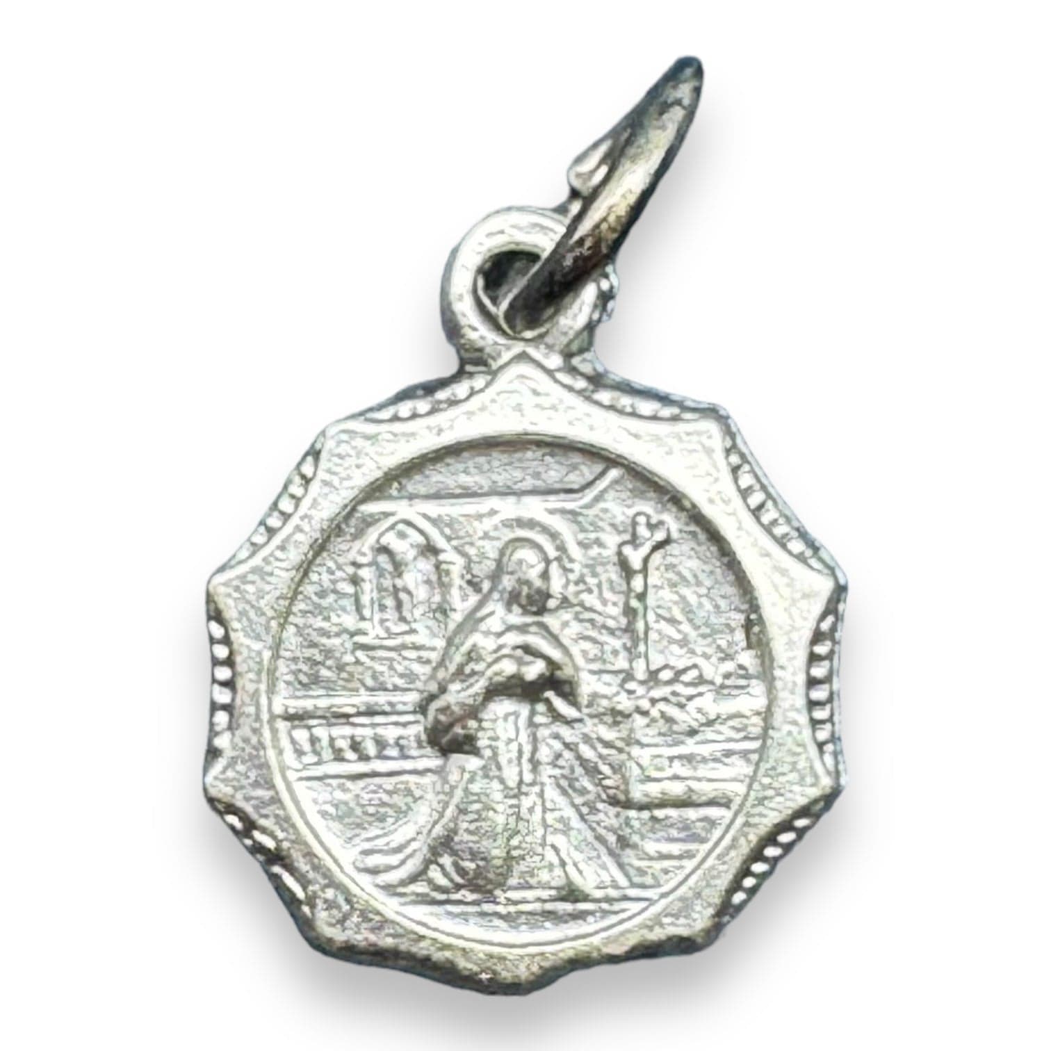 Saint Rita of Cascia Sterling Silver Religious newest Medal St Rita, Catholic Jewelry, Miraculous Medal, Confirmation Gift For Her