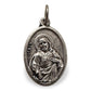 Catholically Medal St. Rita Of Cascia  Silver Oxidized Medal Pendant  Lost & Impossible Causes