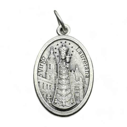 Catholically Medal Virgo Lauretana - Our Lady of Loreto Medal - Pendant - Charm Blessed By Pope