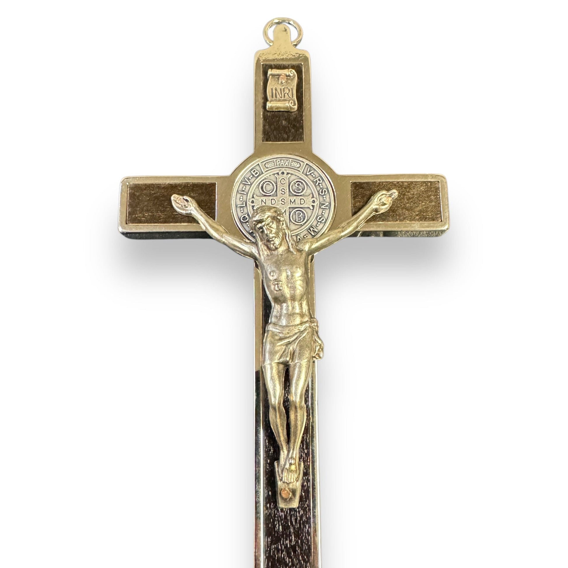 Catholically St Benedict Cross Wooden 6 1/4" St. Benedict Cross Crucifix -Exorcism cross -Blessed -San Benito