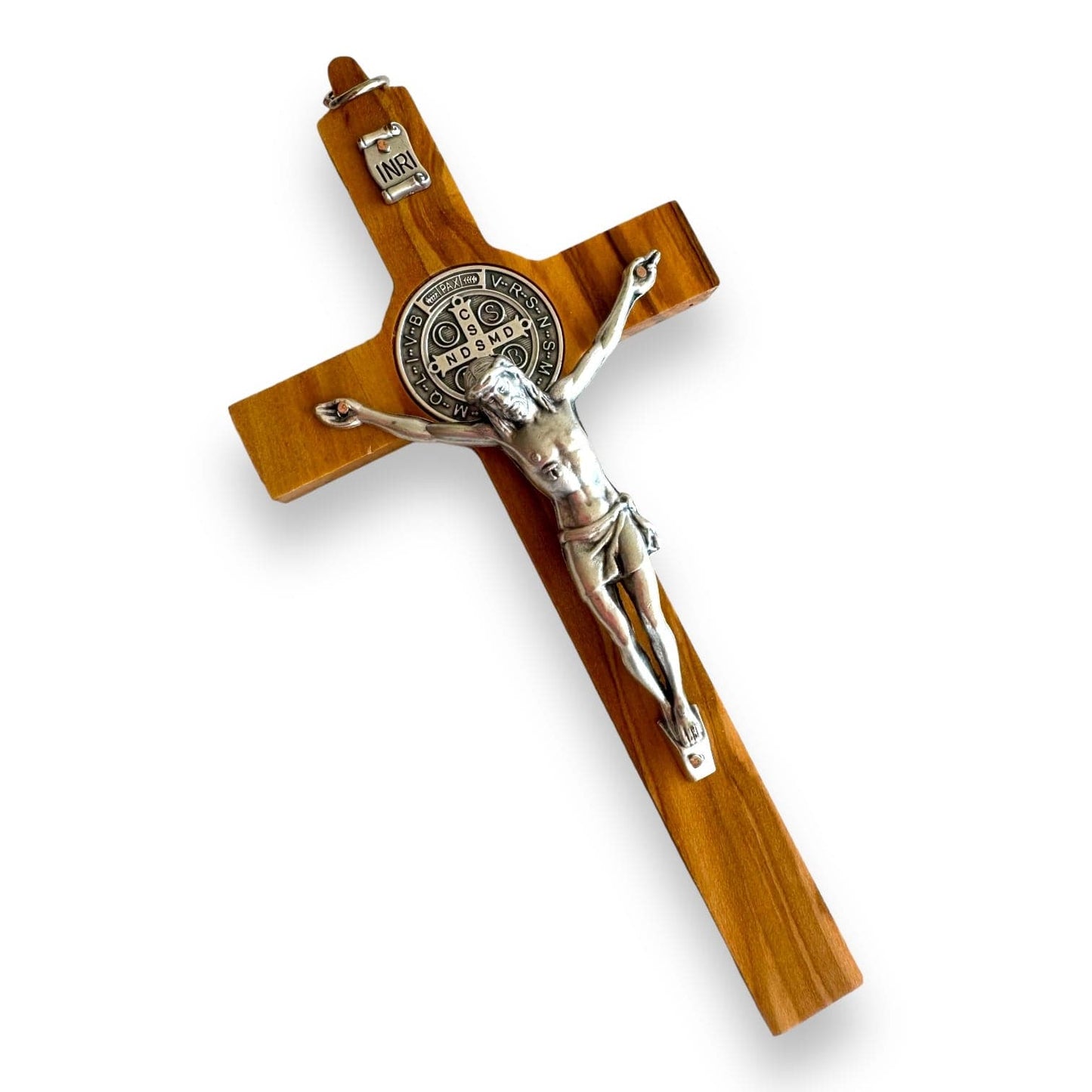 Catholically St Benedict Cross Wooden 6" St. Benedict Cross Crucifix -Exorcism cross -Blessed -San Benito