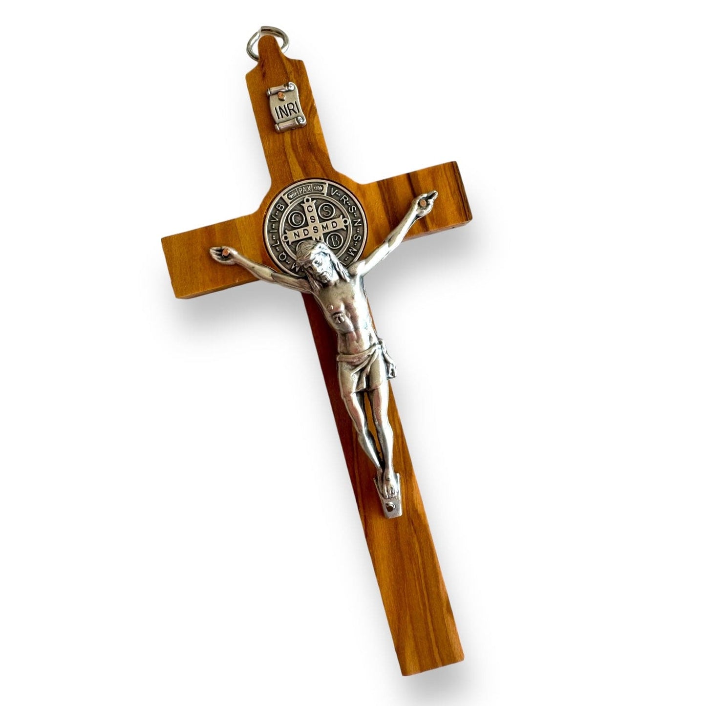 Catholically St Benedict Cross Wooden 6" St. Benedict Cross Crucifix -Exorcism cross -Blessed -San Benito