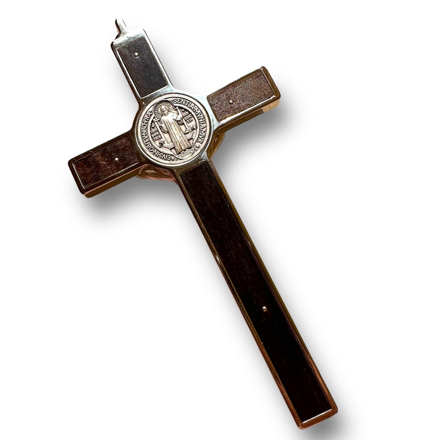 Catholically St Benedict Cross Wooden 7.5" St. Benedict Cross Crucifix -Exorcism cross -Blessed -San Benito