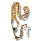 Catholically Rosaries Yellow fimo rosary With Relic of th Holy Ground of Medjugorje Blessed By Pope