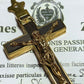 1st class reliquary w/ relic of 5 Passionists Saints Vatican crucifix / cross - Catholically