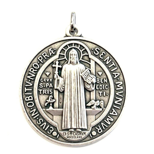 2" St Benedict Medal - Medalla De San Benito Blessed By Pope-Catholically