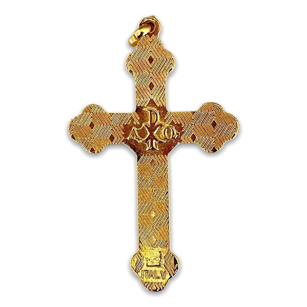 2" White Trilobate Crucifix - Cross - Blessed By Pope-Catholically