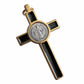 Catholically St Benedict Cross 3" Black Silver Tone St. Benedict Crucifix - Exorcism Cross - Blessed By Pope