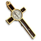 3" Brown Brass Saint St. Benedict Crucifix - Exorcism Cross - Blessed By Pope-Catholically