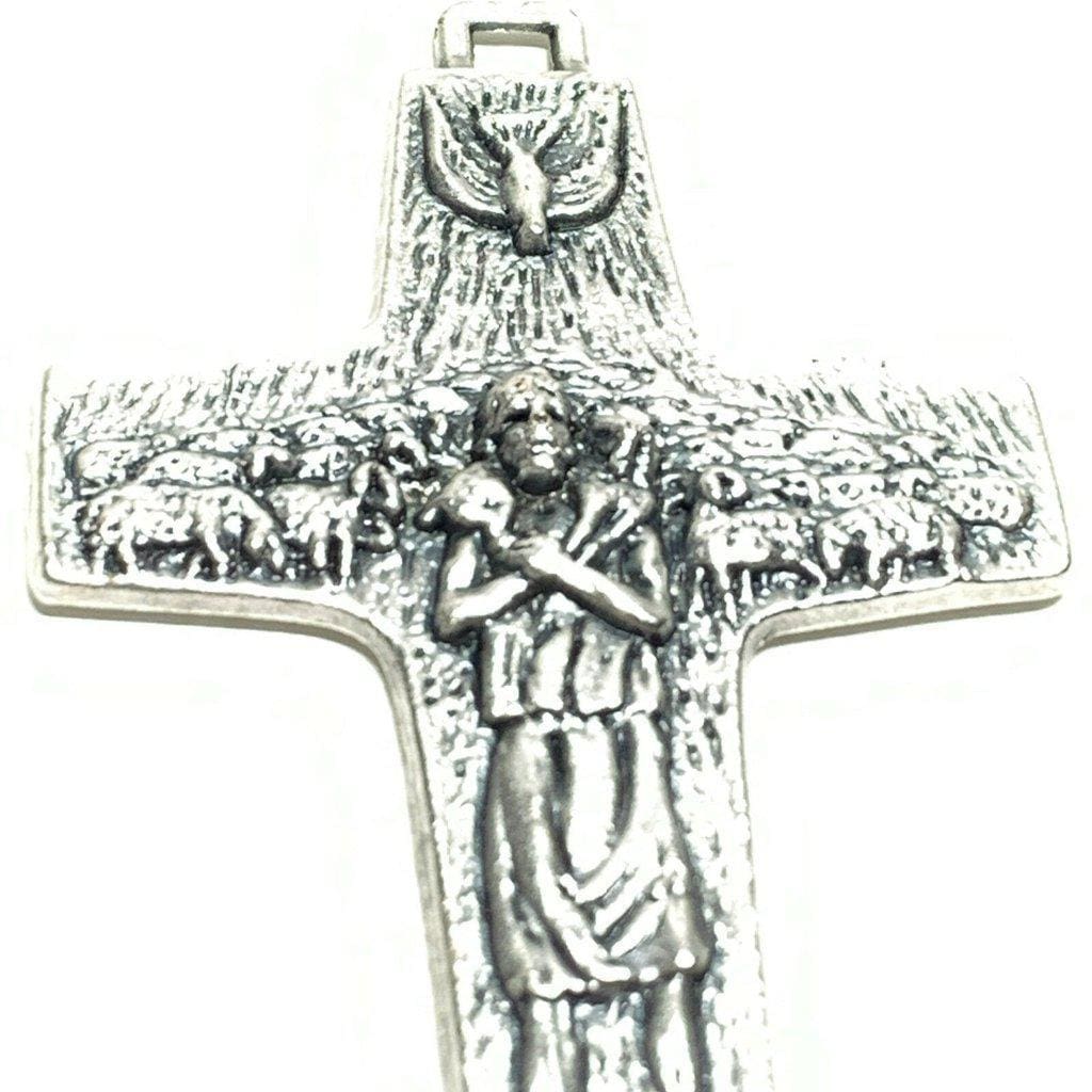Pope Francis 3 Pectoral CROSS Crucifix Blessed by Pope - Catholically