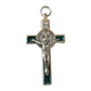 3" Saint St. Benedict Green Crucifix - Exorcism - Cross - Blessed By Pope-Catholically