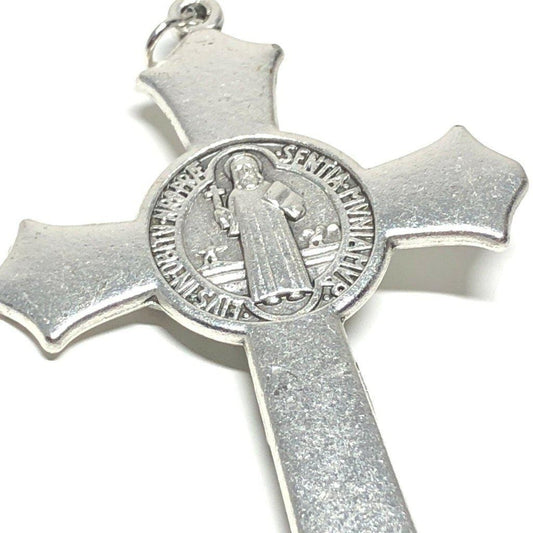 3" St. Benedict Crucifix - Exorcism - Cross - Blessed -Medalla San Benito-Catholically