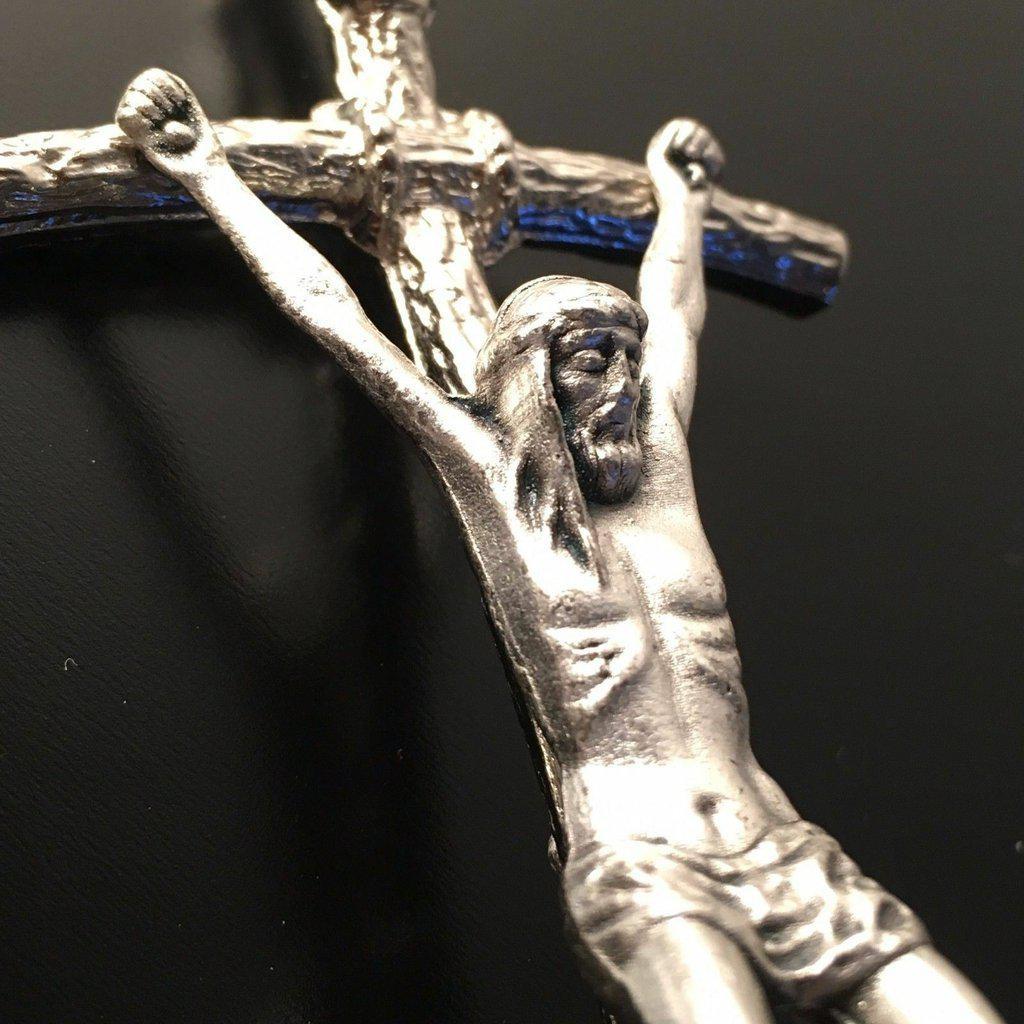 Cruz católica de 5 - Crucifijo de pared - Crucifijo moderno grande -  Bendito