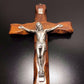7" Wood Wall Hanging Cross - Crucifix - Blessed - Christian - Corpus - Wooden-Catholically