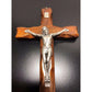 7" Wood Wall Hanging Cross - Crucifix - Blessed - Christian - Corpus - Wooden-Catholically