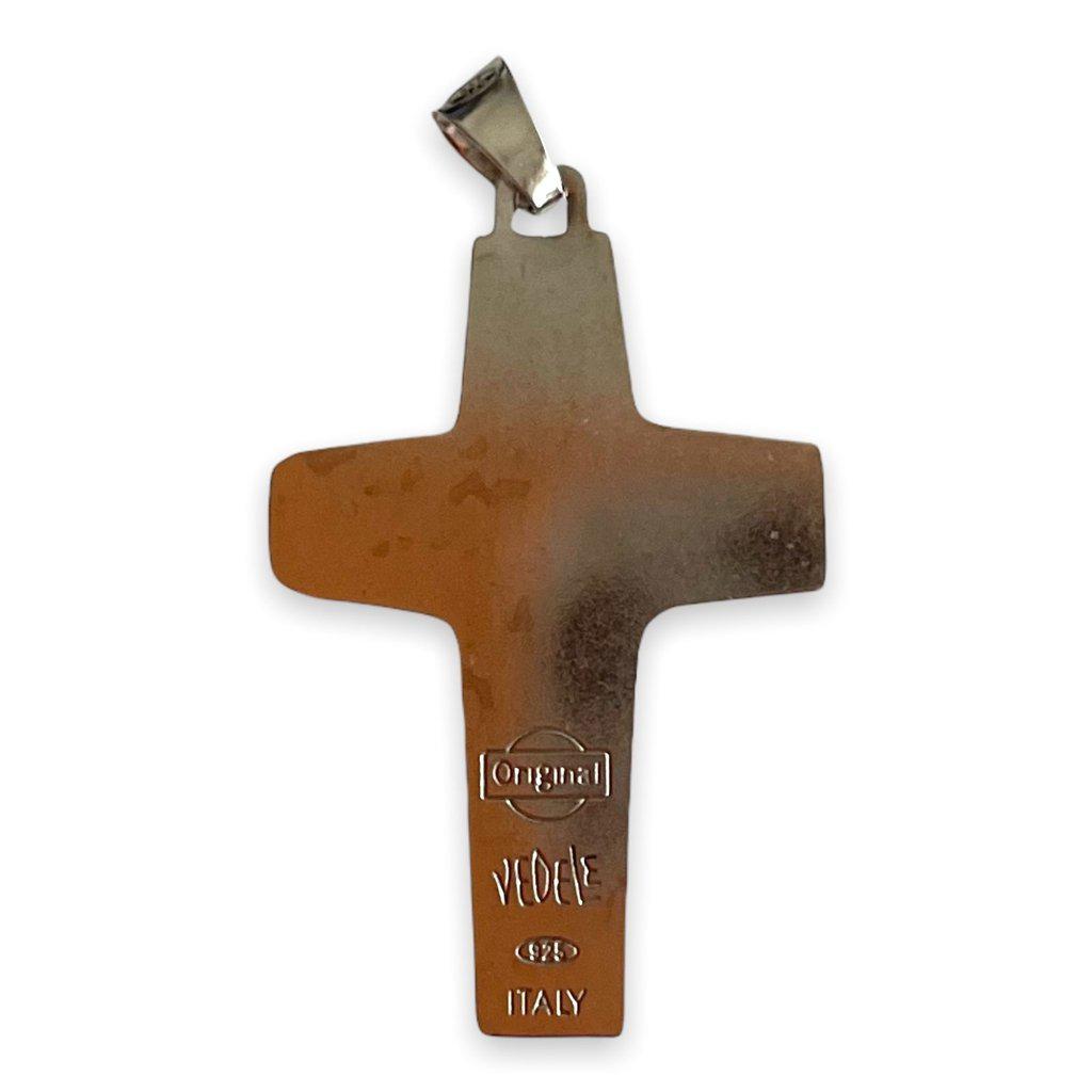 Medium 925 Sterling Silver Replica Of Pope Francis Vedele Pectoral Cross - Crucifix-Catholically