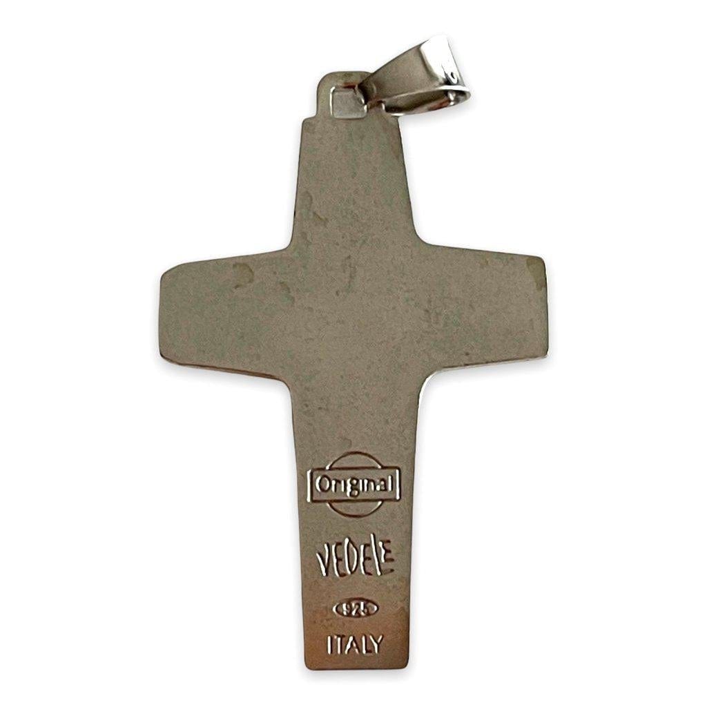 Medium 925 Sterling Silver Replica Of Pope Francis Vedele Pectoral Cross - Crucifix-Catholically