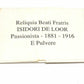Bl. Isidore De Loor -VINTAGE Pocket reliquary HOLY CARD w/ 2nd class Relic - Catholically