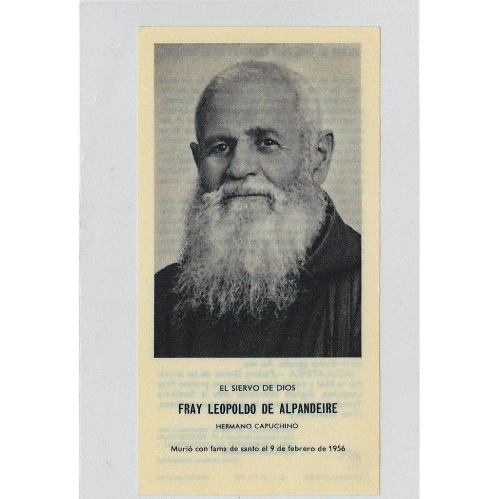 Bl. Leopold of Alpandeire  Relique  Reliquie   Reliquia  RELIC Holy Card - Catholically