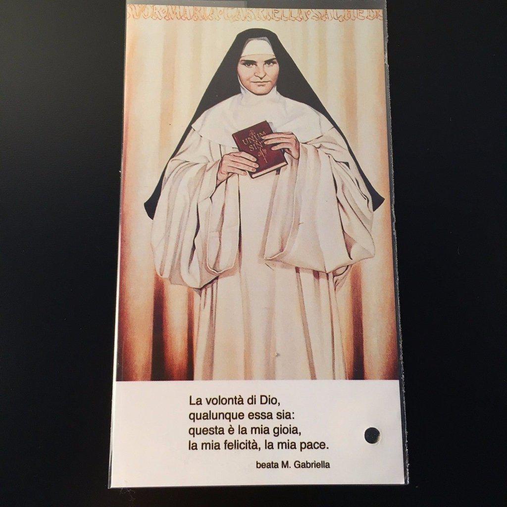 Bl. Maria Gabriella Sagheddu Relic | Relic Holy Card – Catholically