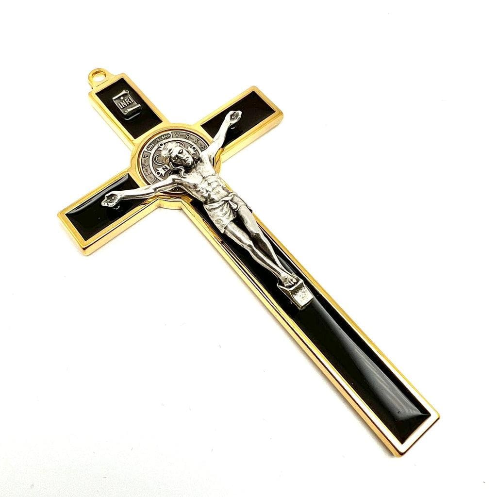 Catholically St Benedict Cross Black 5" St. Benedict Cross Crucifix -Exorcism -Saint -Blessed -San Benito