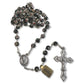 Catholically Rosaries Black Cloisonne Rosary - Catholic Prayer Beads - Blessed By Pope Francis