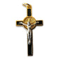 Black Cross St. Benedict - Tiny Pendant - Rosary Parts - Crucifix-Catholically