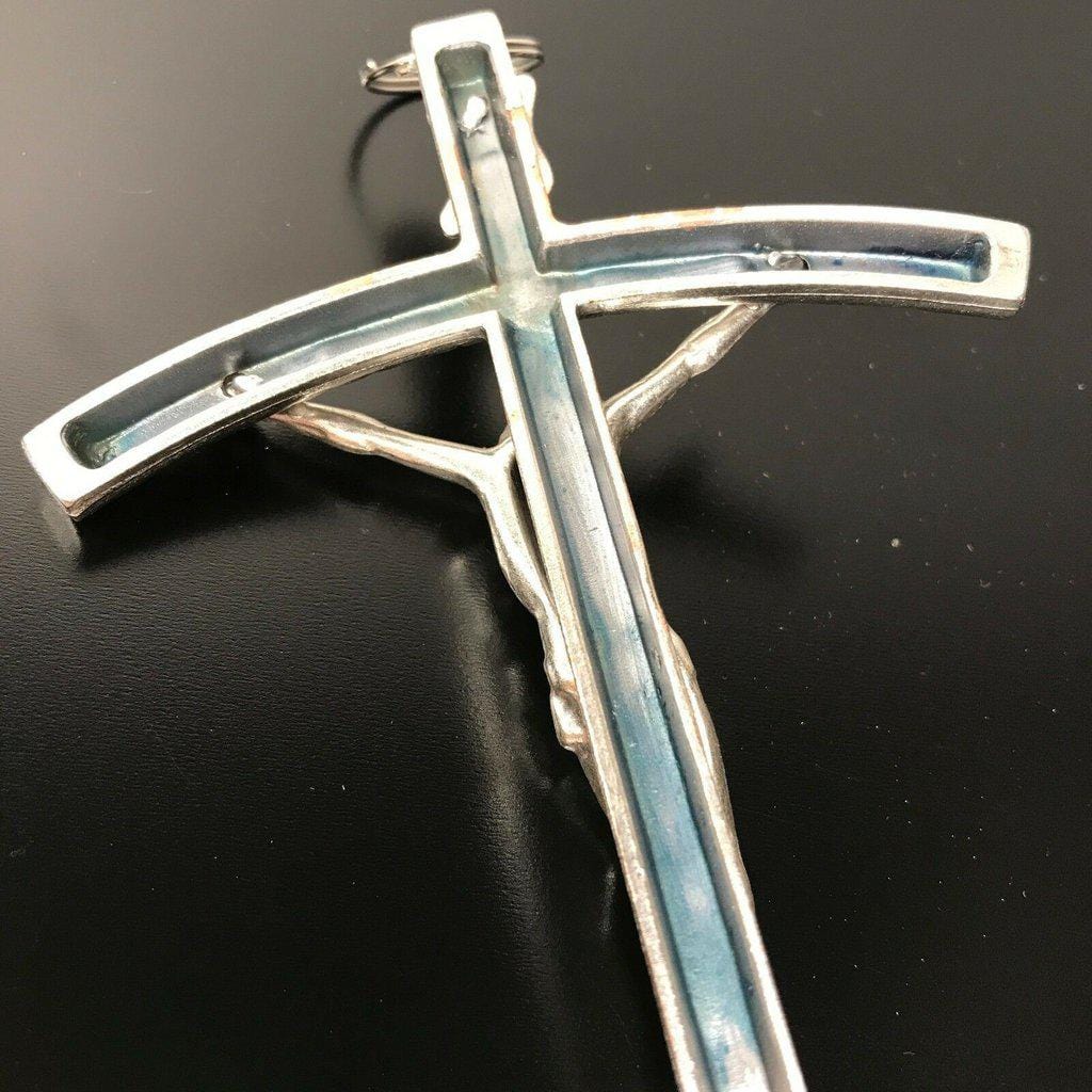 Blessed by Pope Francis - Pendant Cross - 8 Wall Crucifix - Catholically