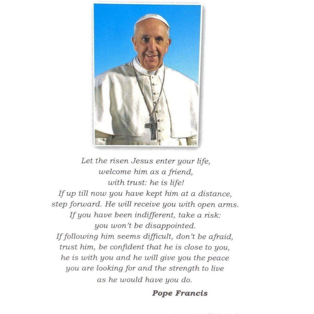 Catholically Holy Water Blessed By Pope Francis - Holy Water * Healing * Papa Francesco