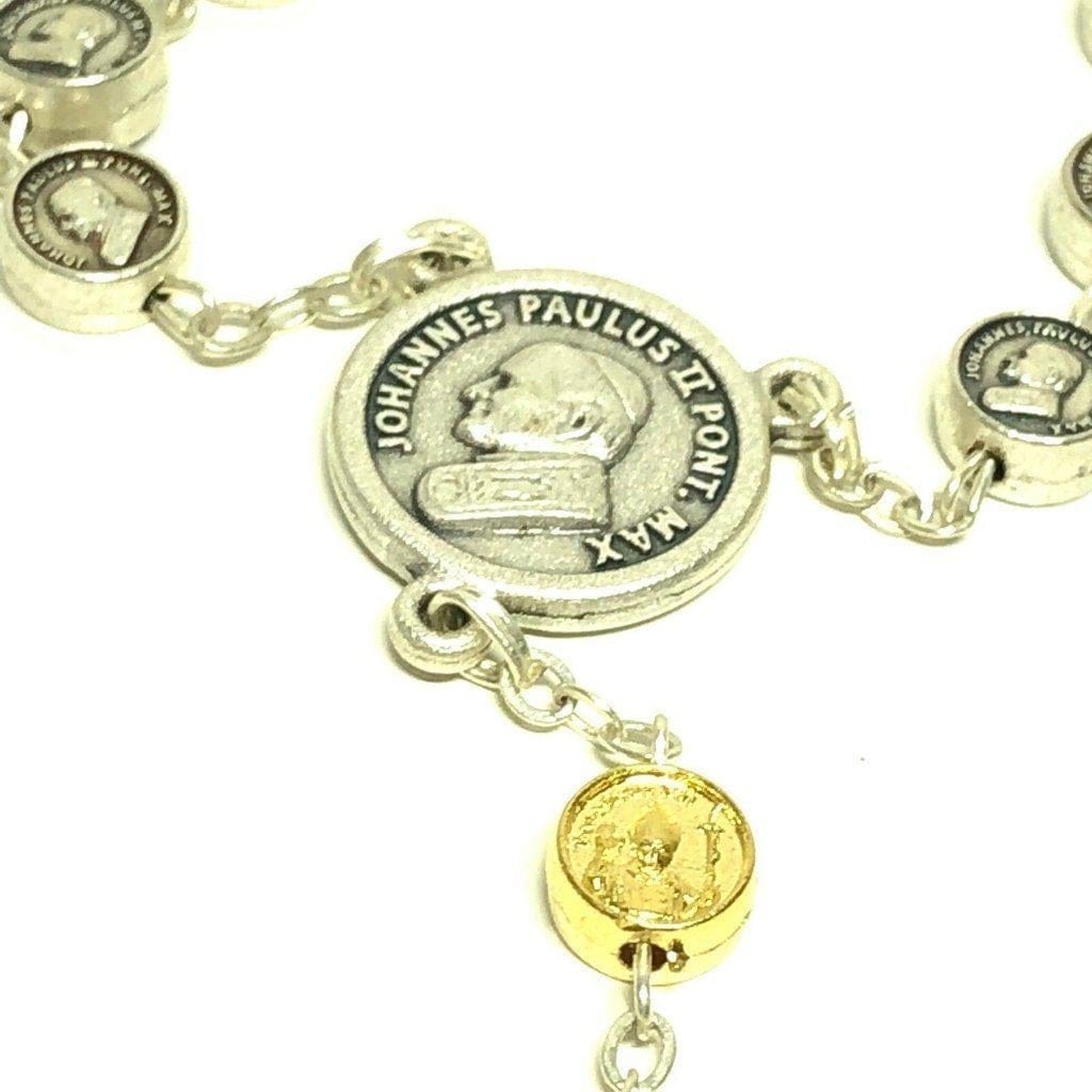 Blessed By Pope Francis Ten Beads Hand Rosary Dedicated To Pope Benedict Xvi-Catholically
