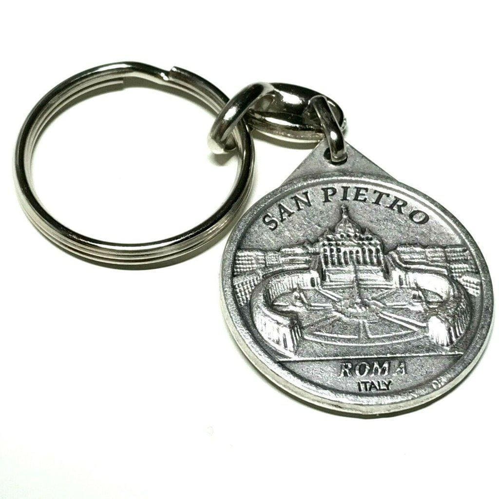 Blessed By Pope - Nice Pope Francis Key Ring - Key Chain St. Peter'S Square-Catholically