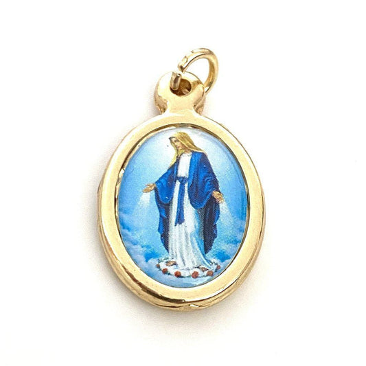 Catholically Medal Blessed Mother Mary Miraculous Medal - Blessed By Pope - Pendant - Charm