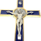 BLUE 8 St. Benedict Cross Crucifix -Exorcism -Saint -Blessed -San Benito - Catholically