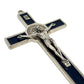 Catholically St Benedict Cross Blue 7.5" St. Benedict Cross Crucifix -Exorcism -Saint -Blessed -San Benito