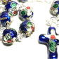 Catholically Bracelet Blue Cloisonne Rosary Bracelet  Blessed By Pope On Request