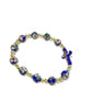 Blue Elastic Stretch Bracelet Cloisonne - Blessed By Pope-Catholically