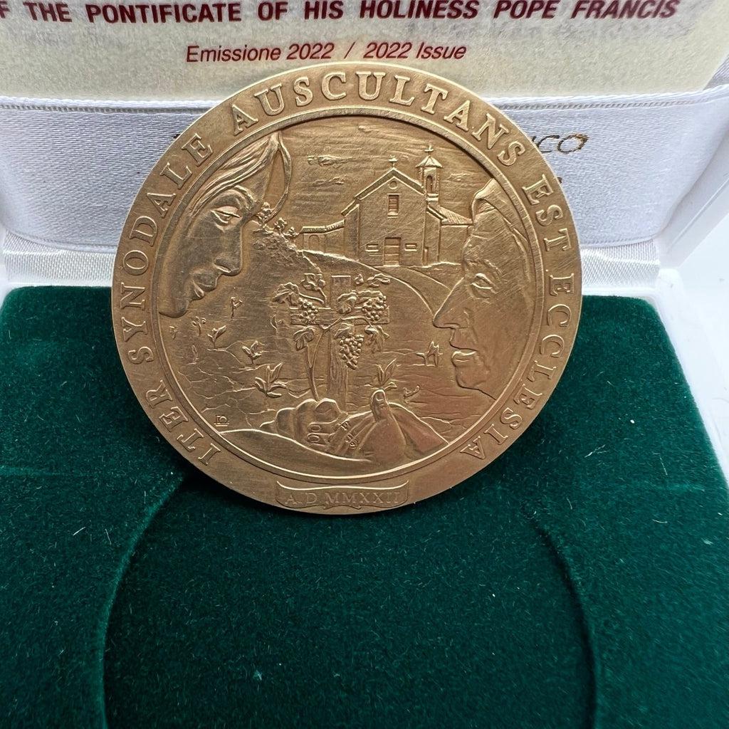 Catholically Papal Medal Bronze Annual Papal Medal - Year 10 - 2022 Pope Francis Pontificate Mint