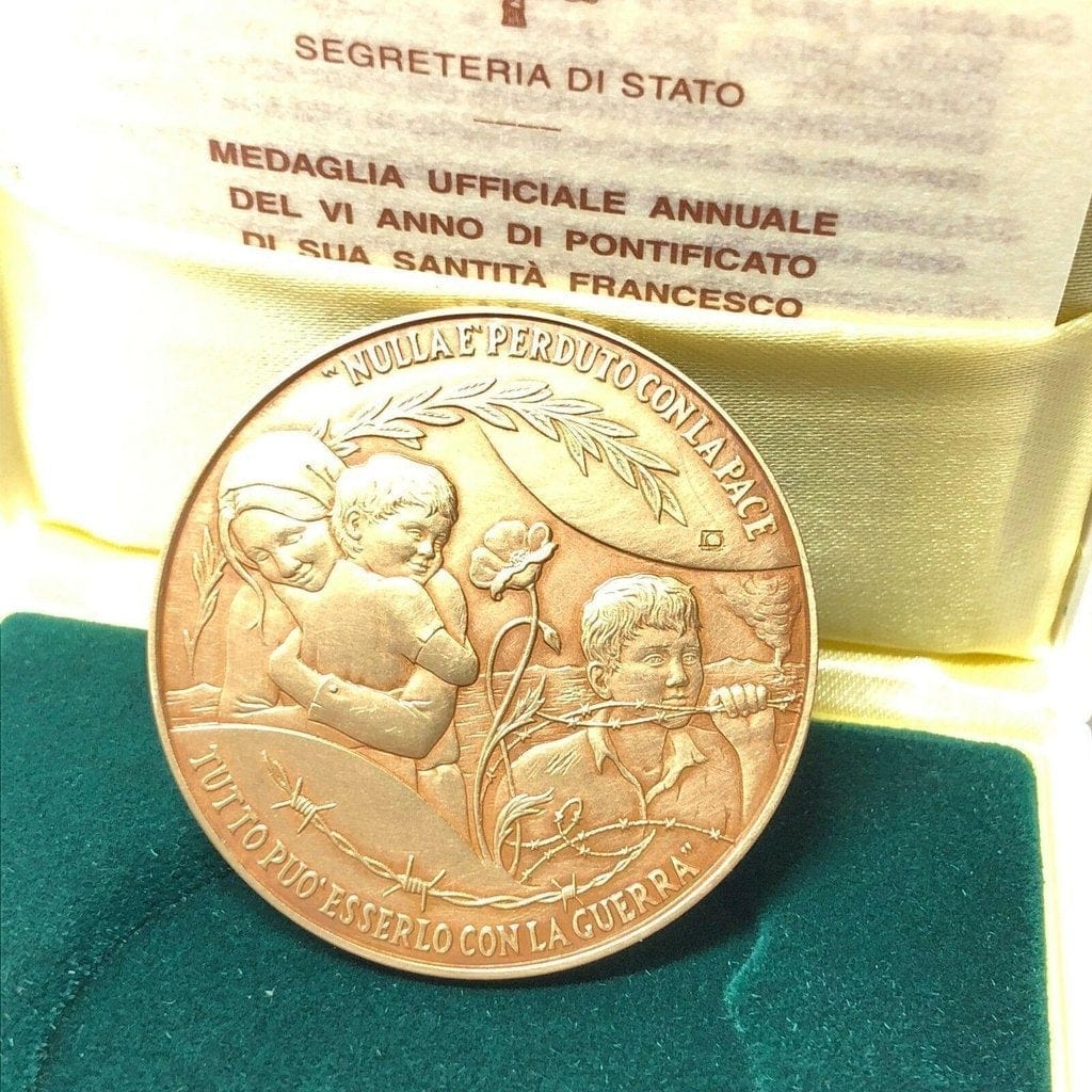 Vatican Bronze Annual Papal Medal - Year 6 - 2018 Pope Francis Pontificate MINT - Catholically