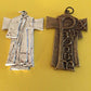 Crucifix - Franciscan - St.Francis of Assisi - Medal - Pendant - Cross - Catholically