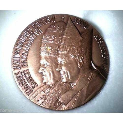 Bronze Medal for ST JOHN PAUL II & ST JOHN XXIII Canonization - Catholically