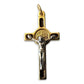 Red enamel Cross St. Benedict - Tiny Pendant - Rosary Parts - Crucifix-Catholically