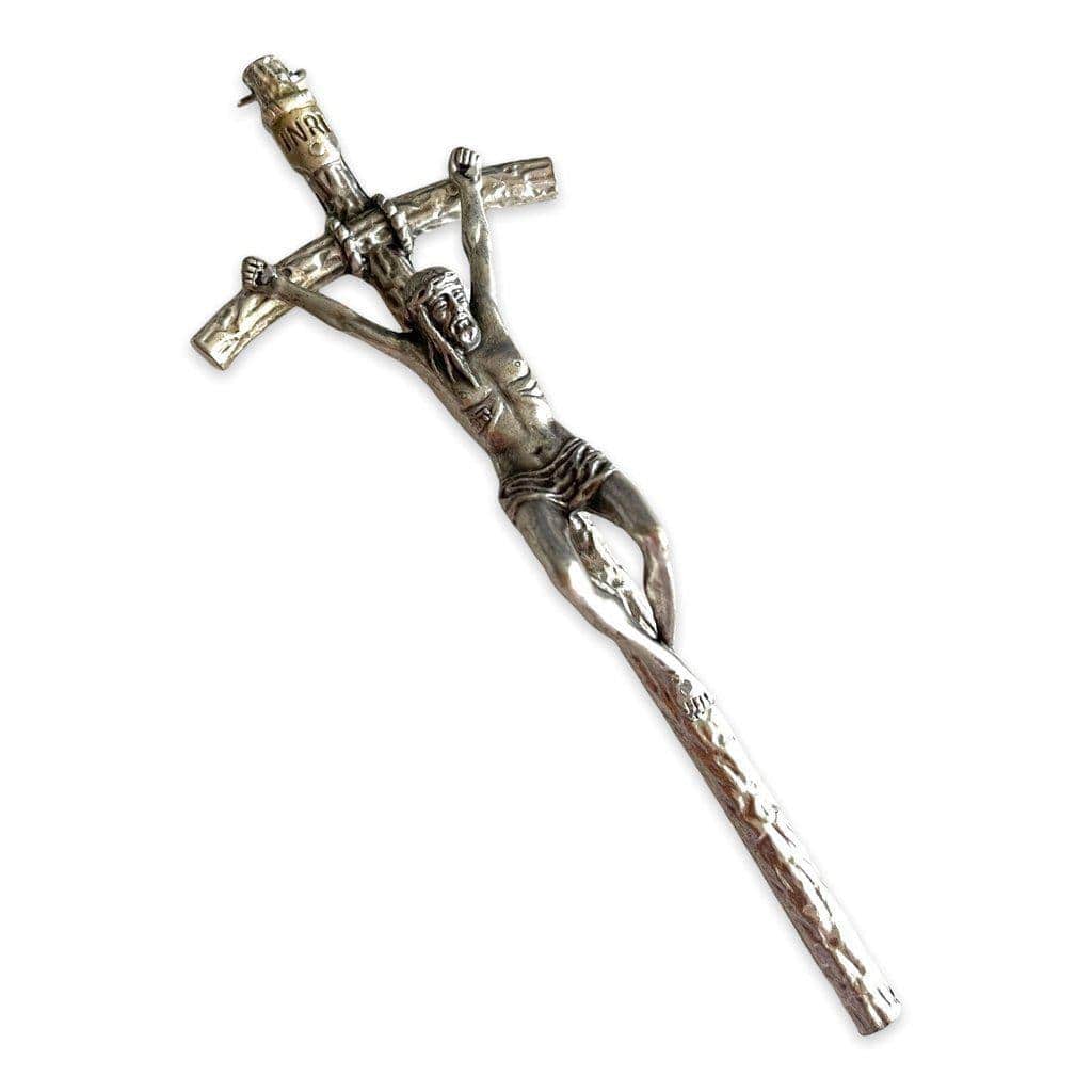 Catholic Wall Crucifix - Scorzelli 6" Cross- Blessed By Pope-Catholically
