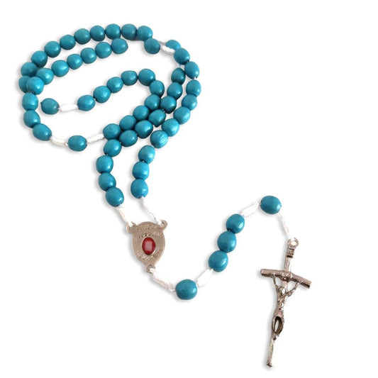 Catholically Relic Rosary Chaplet with St. Faustina relic medal - Divine Mercy Rosary