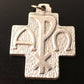 Chi Rho - BIG 1 Cross - Crucifix - medal - Pendant Blessed by Pope - Catholically