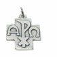 Chi Rho - Cross Blessed by Pope Francis - Catholic medal  Pendant - Catholically
