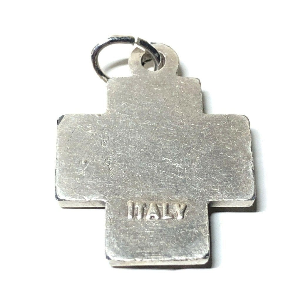 Chi Rho - Cross Blessed by Pope Francis - medal pendant charm - Catholically
