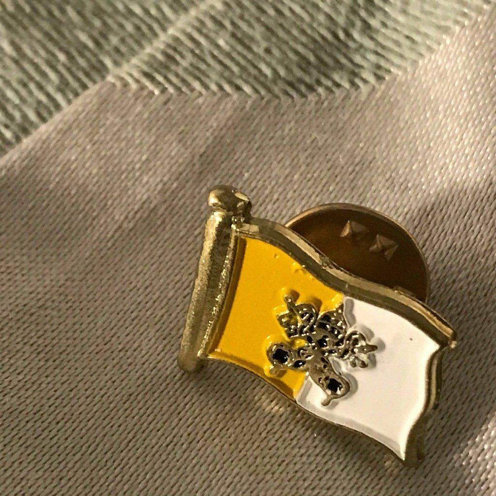 Coat of Arms VATICAN Pin flag  Tie Tack Jacket Lapel pin  HOLY SEE - Catholically