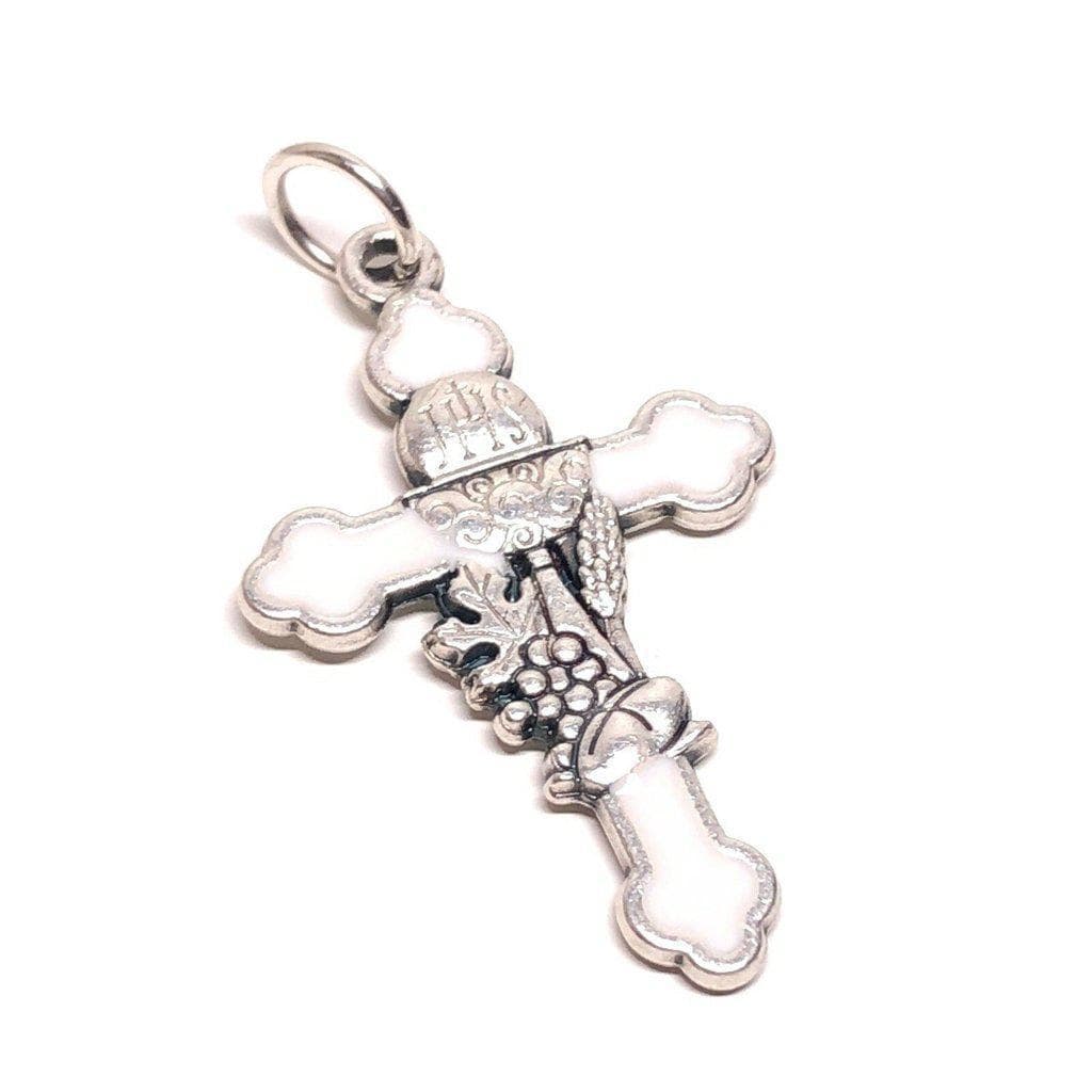 Tiny Cross Blessed by Pope Crucifix parts Holy Communion Baptism  Favors - Catholically